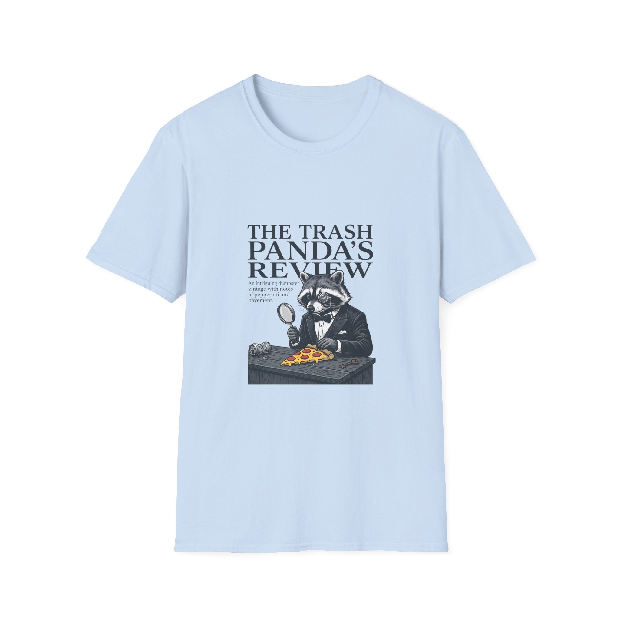 Trash Panda's Review T-Shirt — Funny Raccoon Reviewer Tee