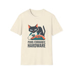 Purr-formance Hardware T-Shirt — Gamer Cat Computer Mouse Tee