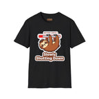 Slowly Shutting Down Sloth T-Shirt — Battery Low Cute Graphic Tee