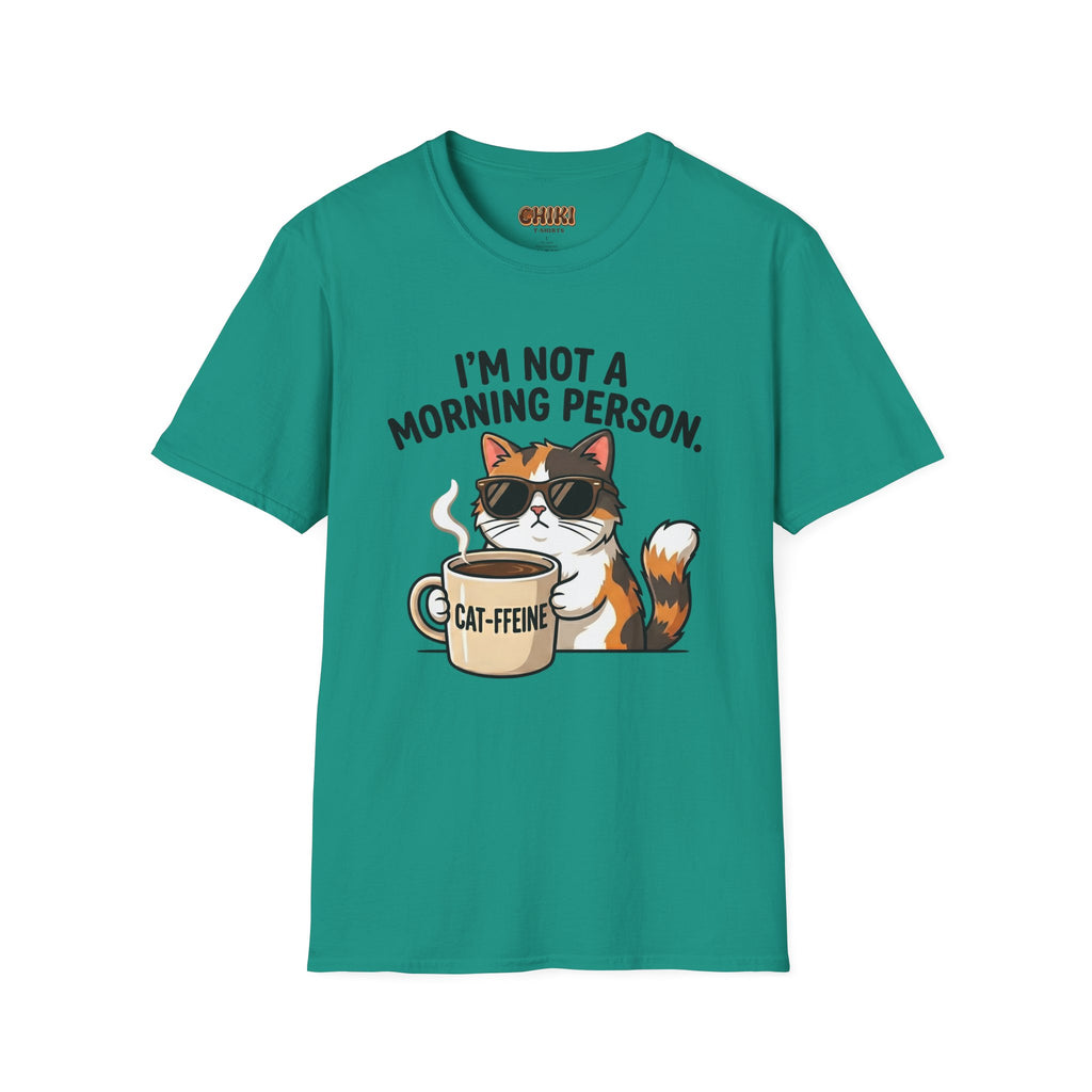 I’m Not a Morning Person Cat Coffee T-Shirt