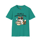 I’m Not a Morning Person Cat Coffee T-Shirt