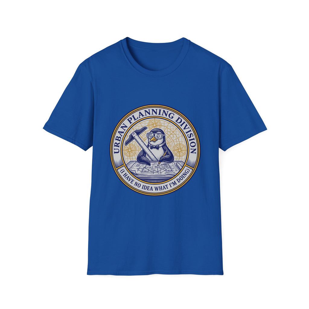 Urban Planning Division T-Shirt — Penguin Logo 'I Have No Idea What I’m Doing' Graphic Tee