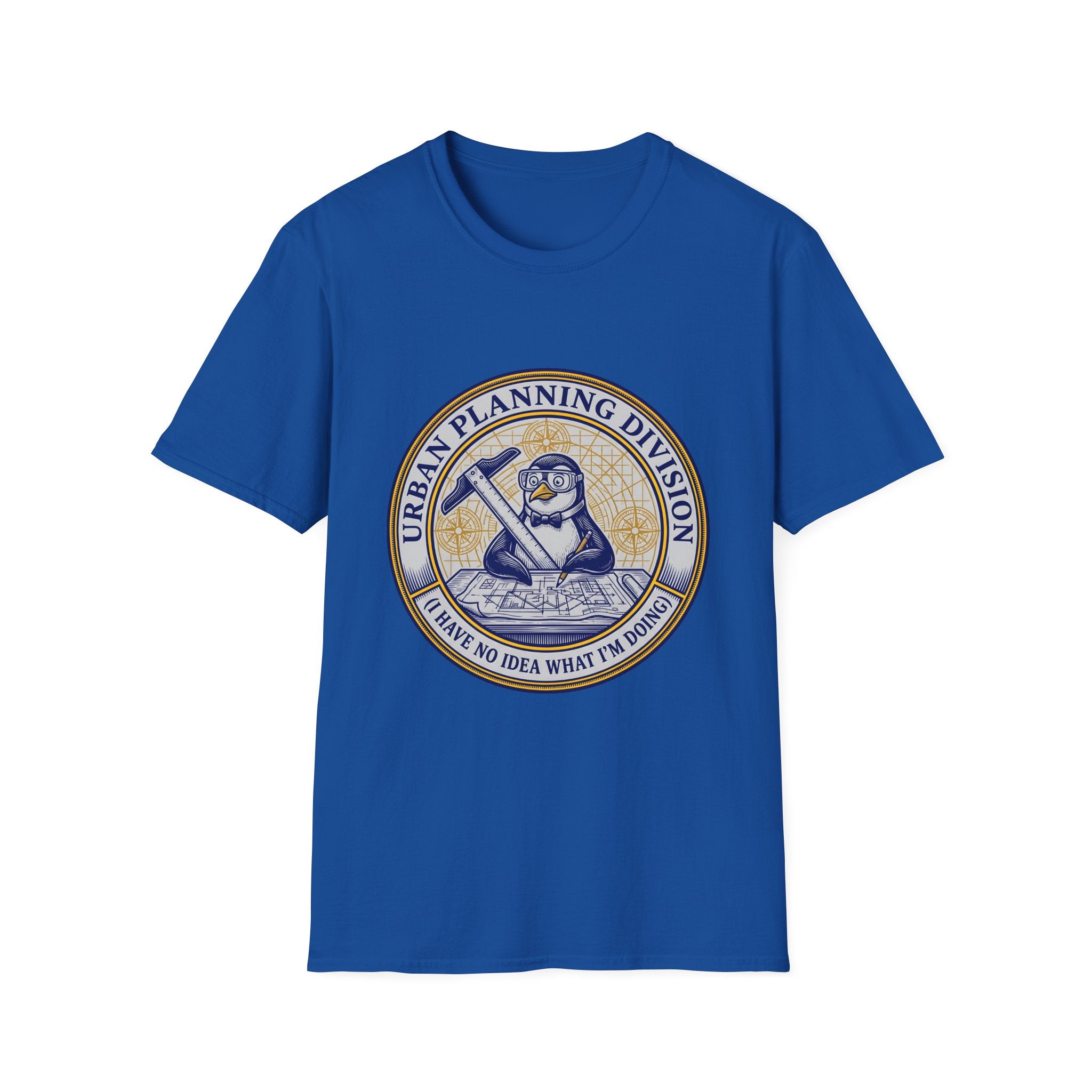Urban Planning Division T-Shirt — Penguin Logo 'I Have No Idea What I’m Doing' Graphic Tee