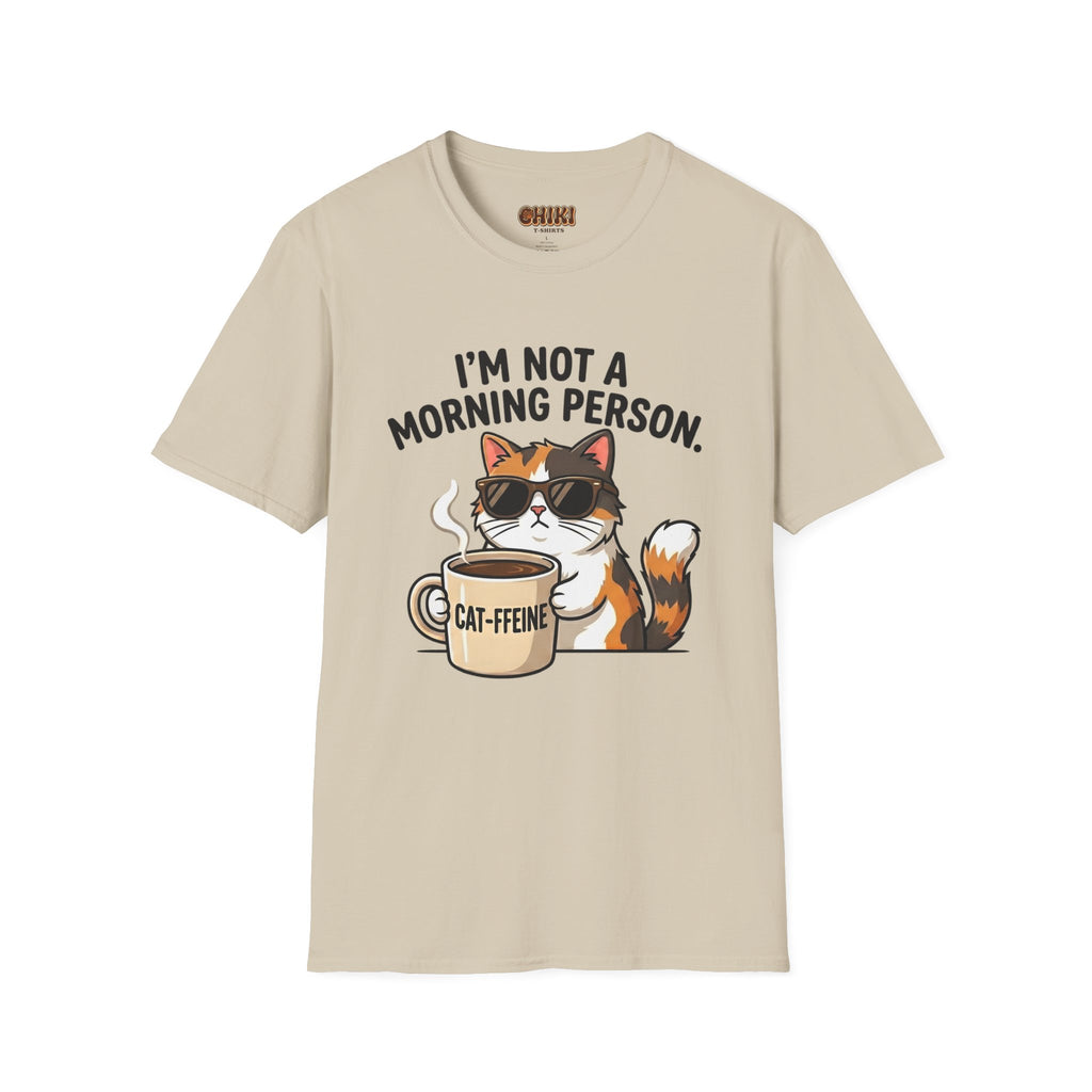 I’m Not a Morning Person Cat Coffee T-Shirt