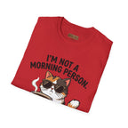 I’m Not a Morning Person Cat Coffee T-Shirt