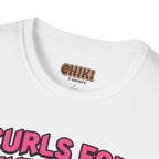 T-Shirt — "Curls for the Girls" Cute Hamster Weightlifting Graphic