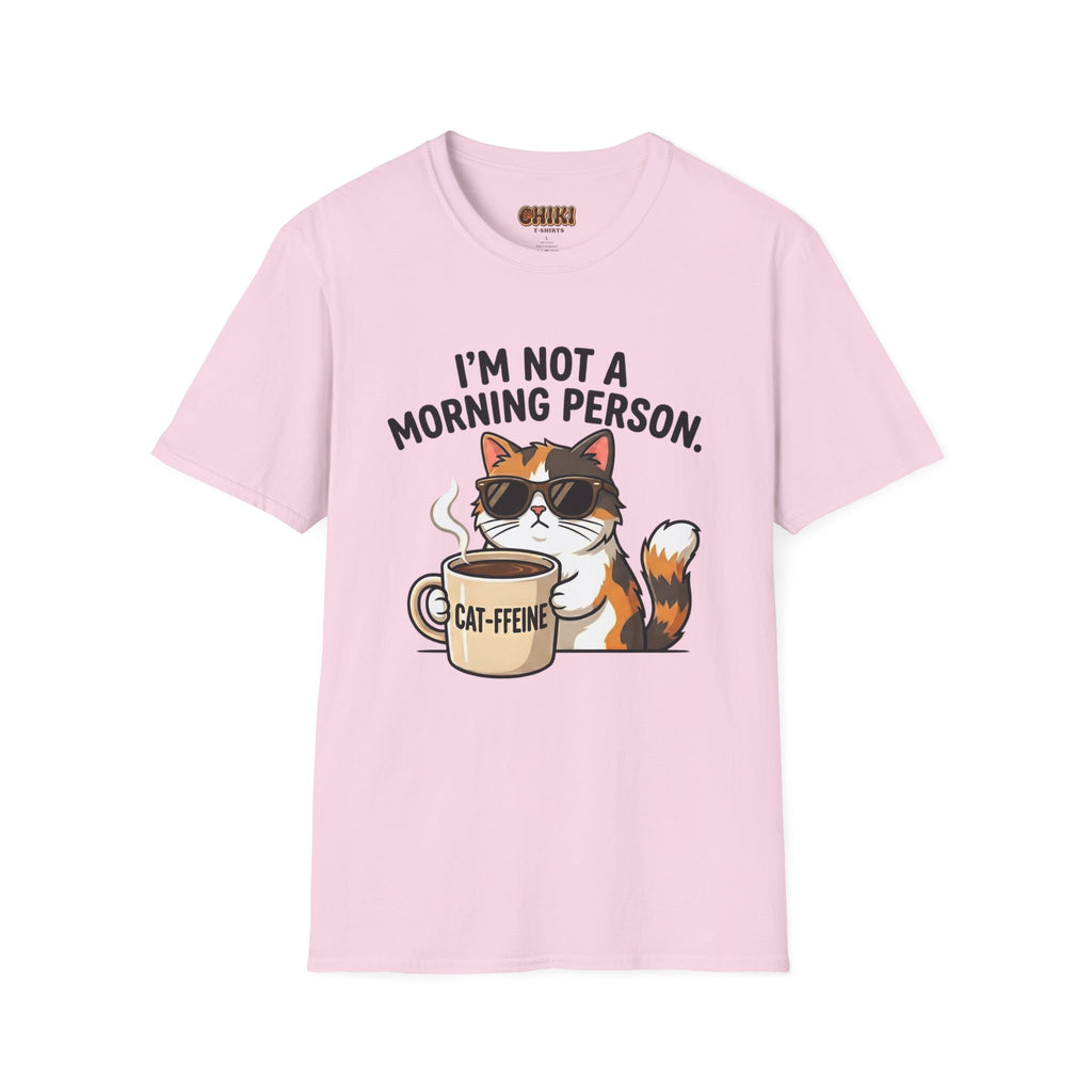 I’m Not a Morning Person Cat Coffee T-Shirt