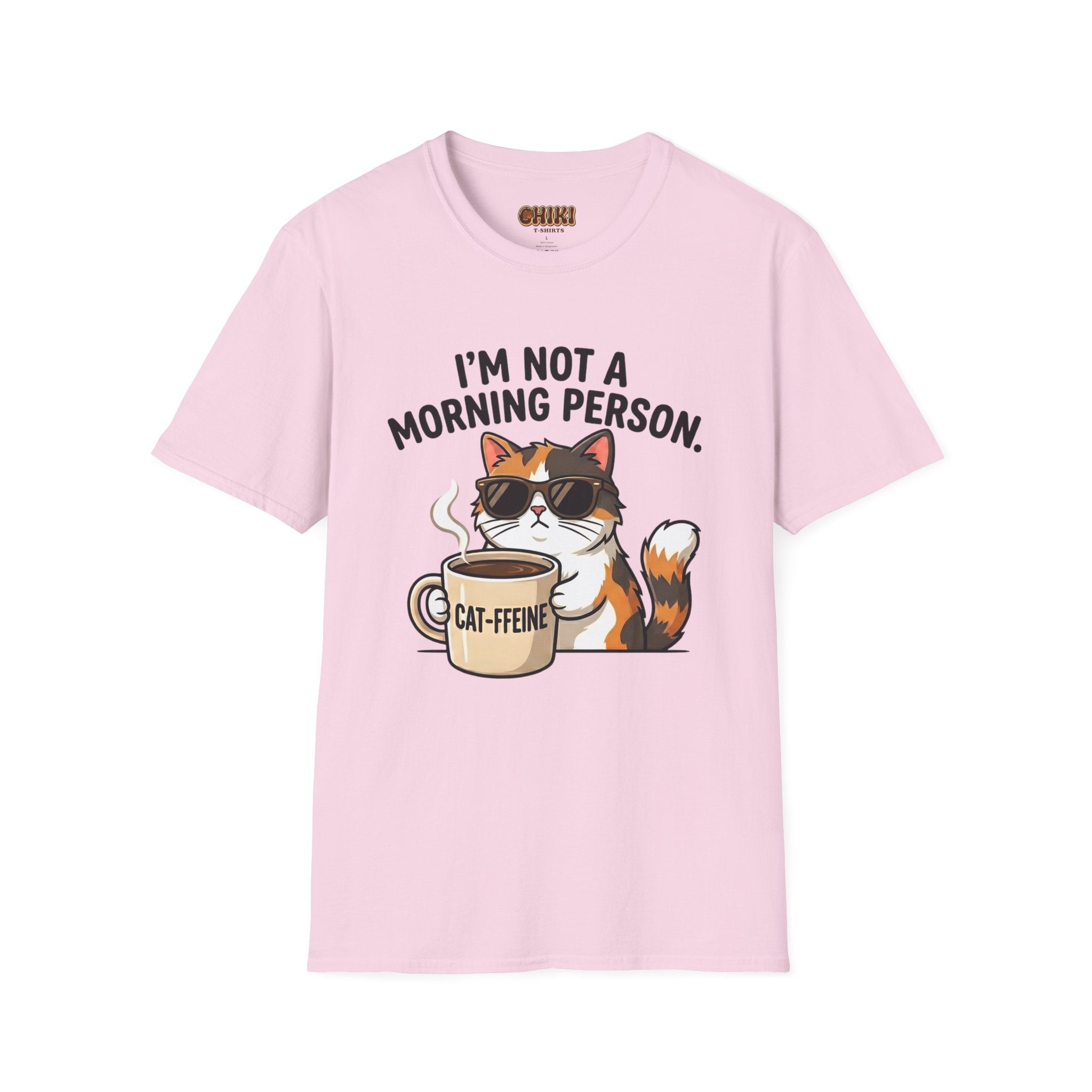 I’m Not a Morning Person Cat Coffee T-Shirt