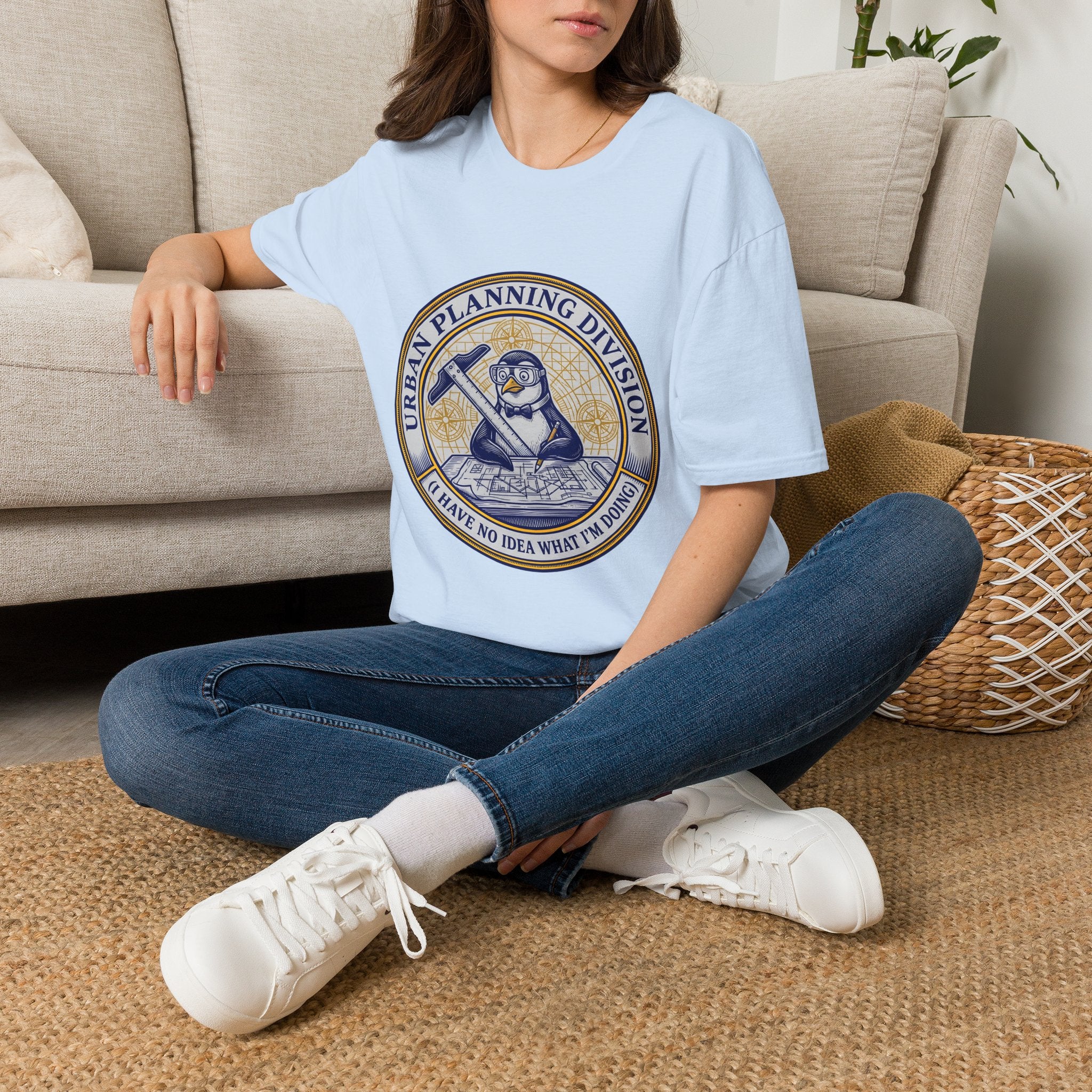 Urban Planning Division T-Shirt — Penguin Logo 'I Have No Idea What I’m Doing' Graphic Tee