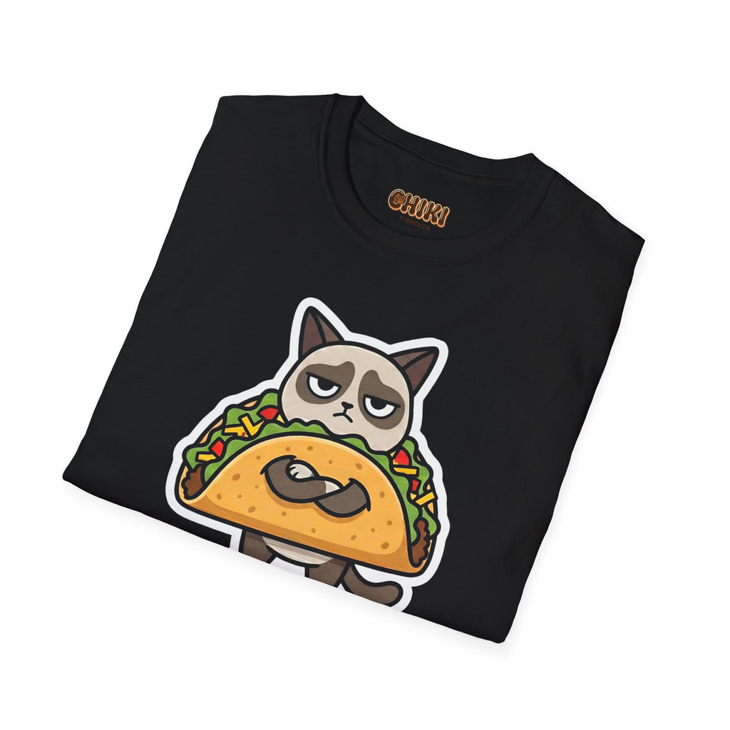 Grumpy Cat Taco T-Shirt — "I Don't Want to Taco 'Bout It" Graphic Tee