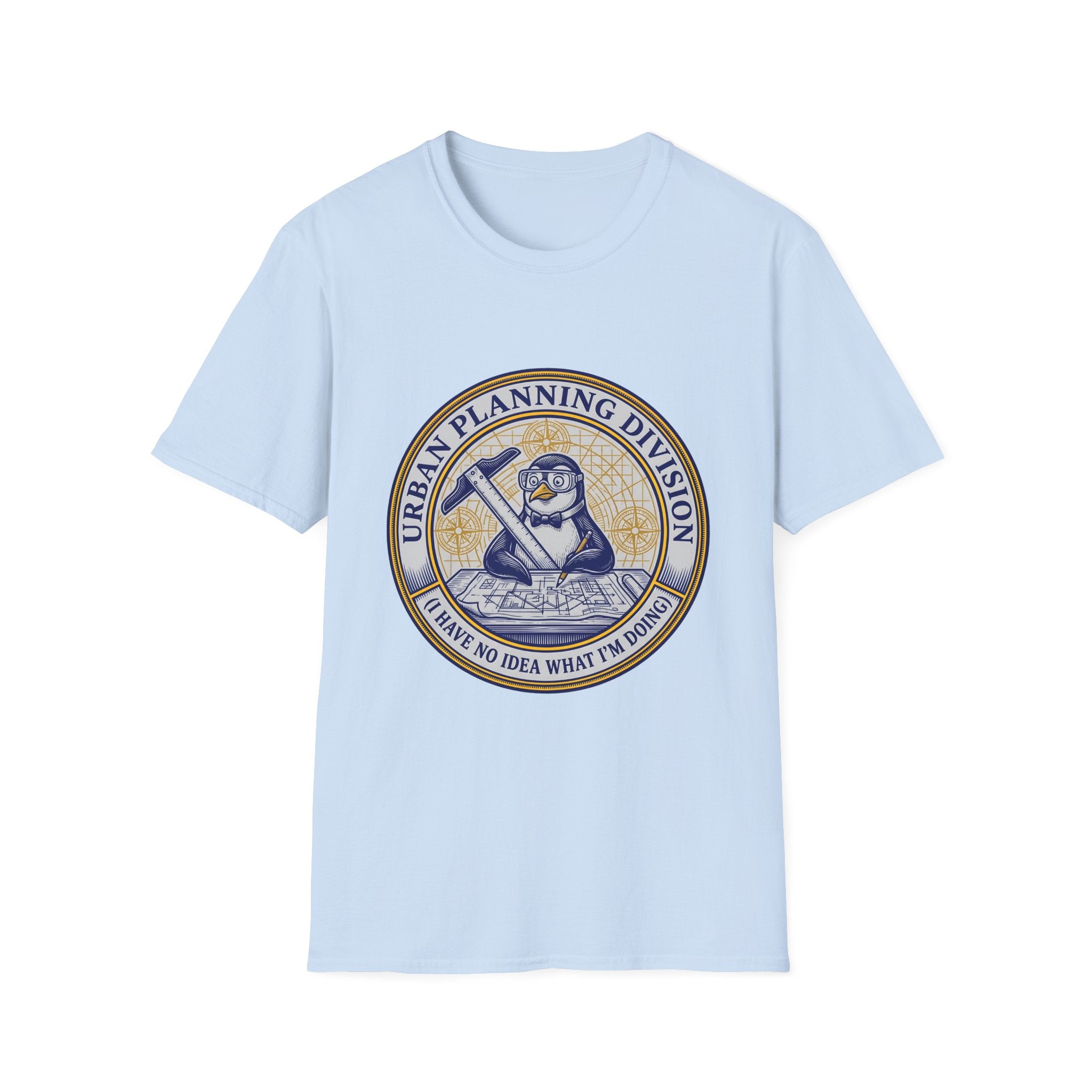 Urban Planning Division T-Shirt — Penguin Logo 'I Have No Idea What I’m Doing' Graphic Tee
