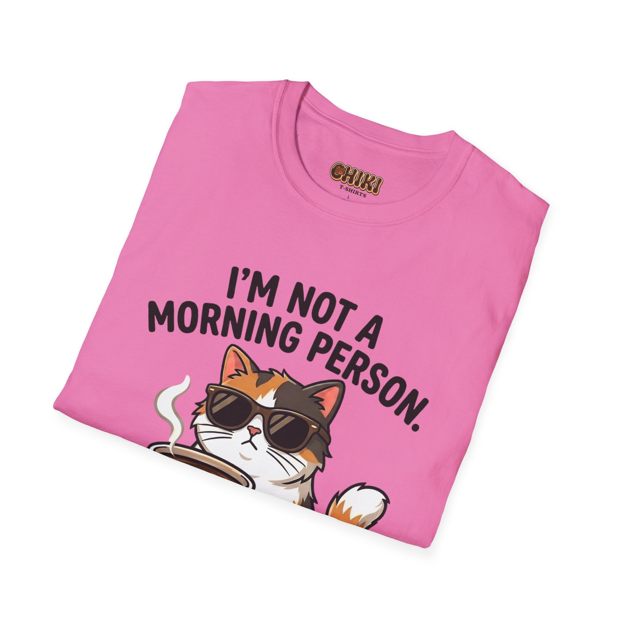 I’m Not a Morning Person Cat Coffee T-Shirt