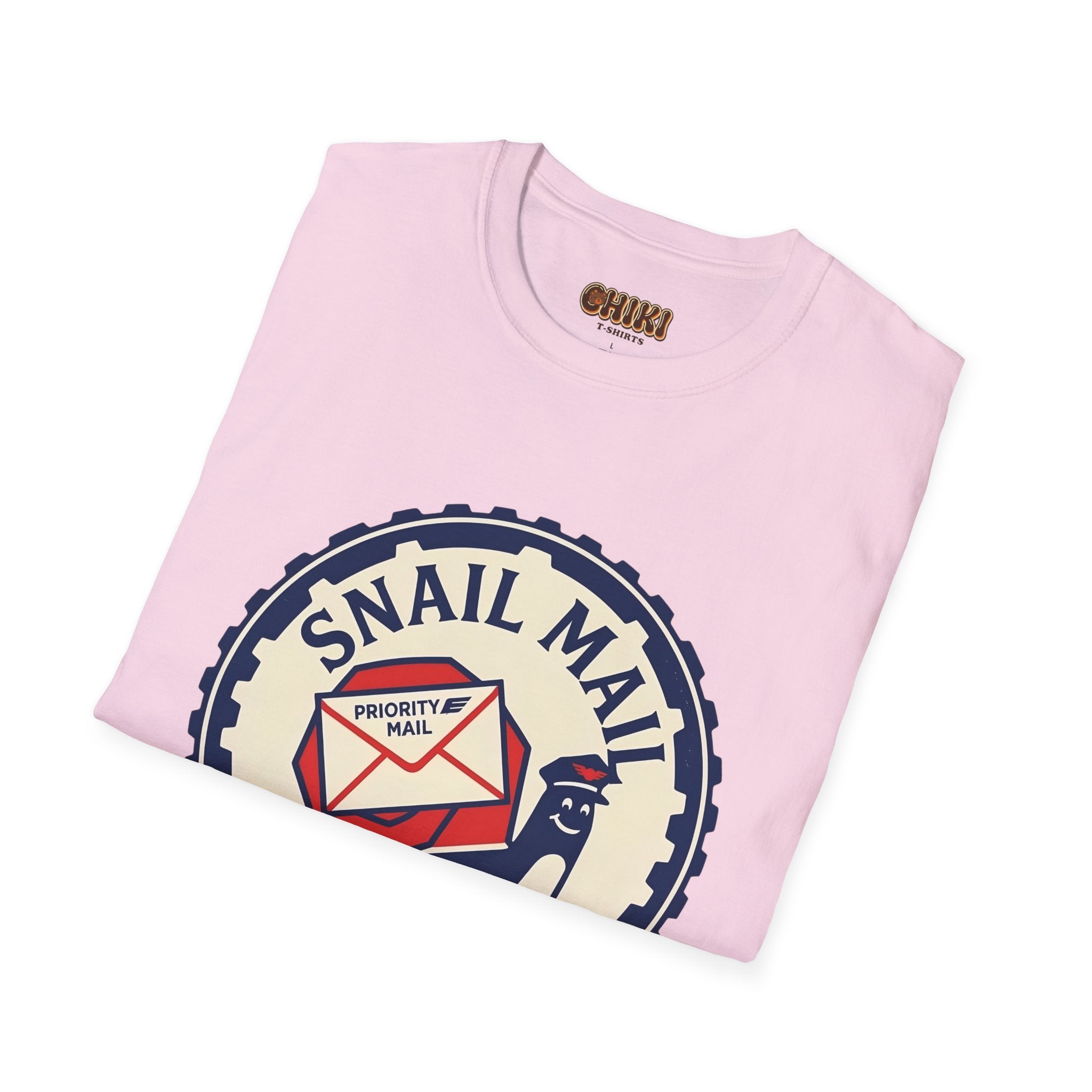 Snail Mail T-Shirt — "Express Delayed" Retro Postal Graphic Tee