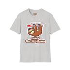 Slowly Shutting Down Sloth T-Shirt — Battery Low Cute Graphic Tee
