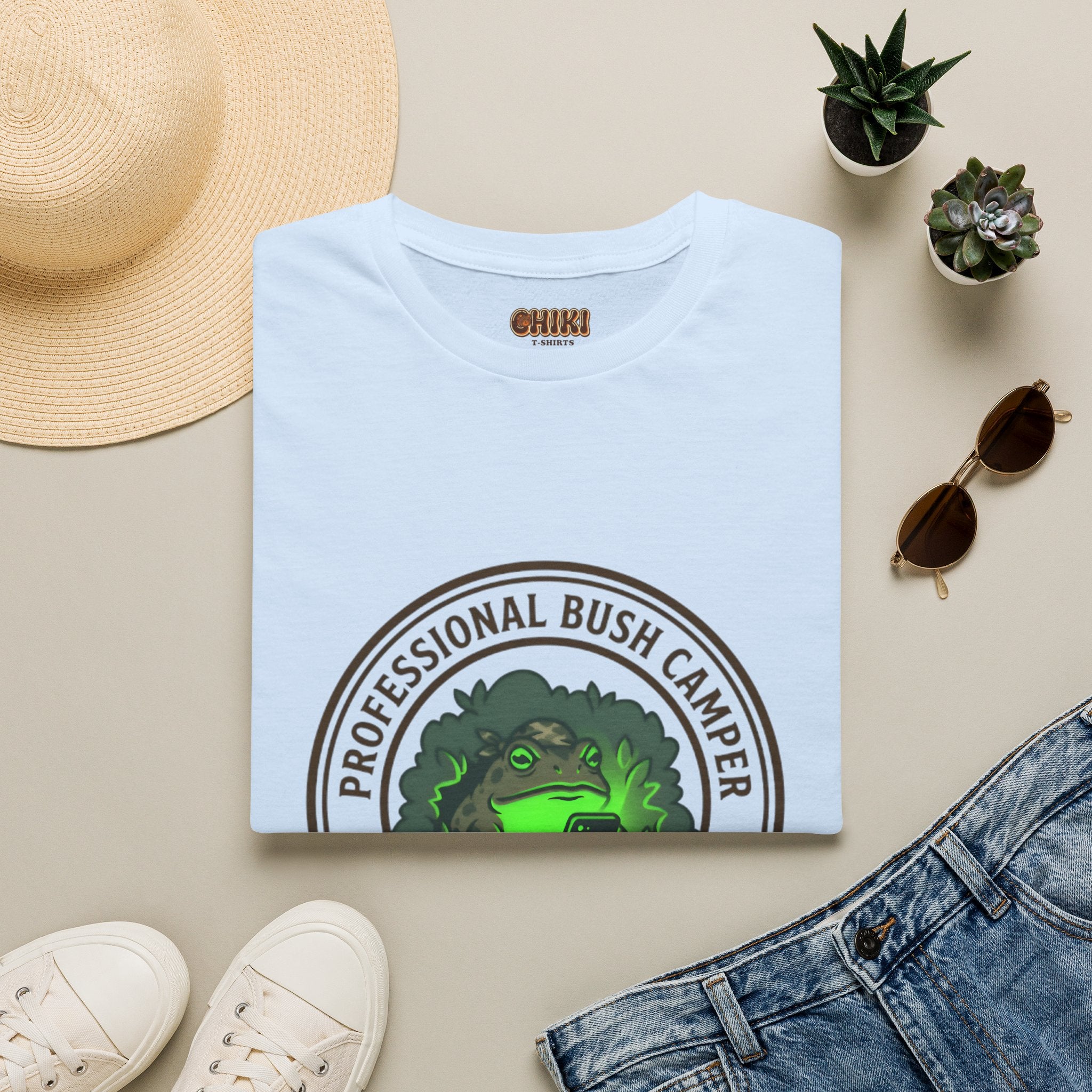 Professional Bush Camper T‑Shirt — "Waiting for the Final Breath" Camp Humor Tee