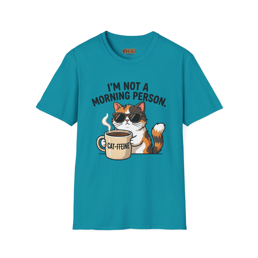 I’m Not a Morning Person Cat Coffee T-Shirt