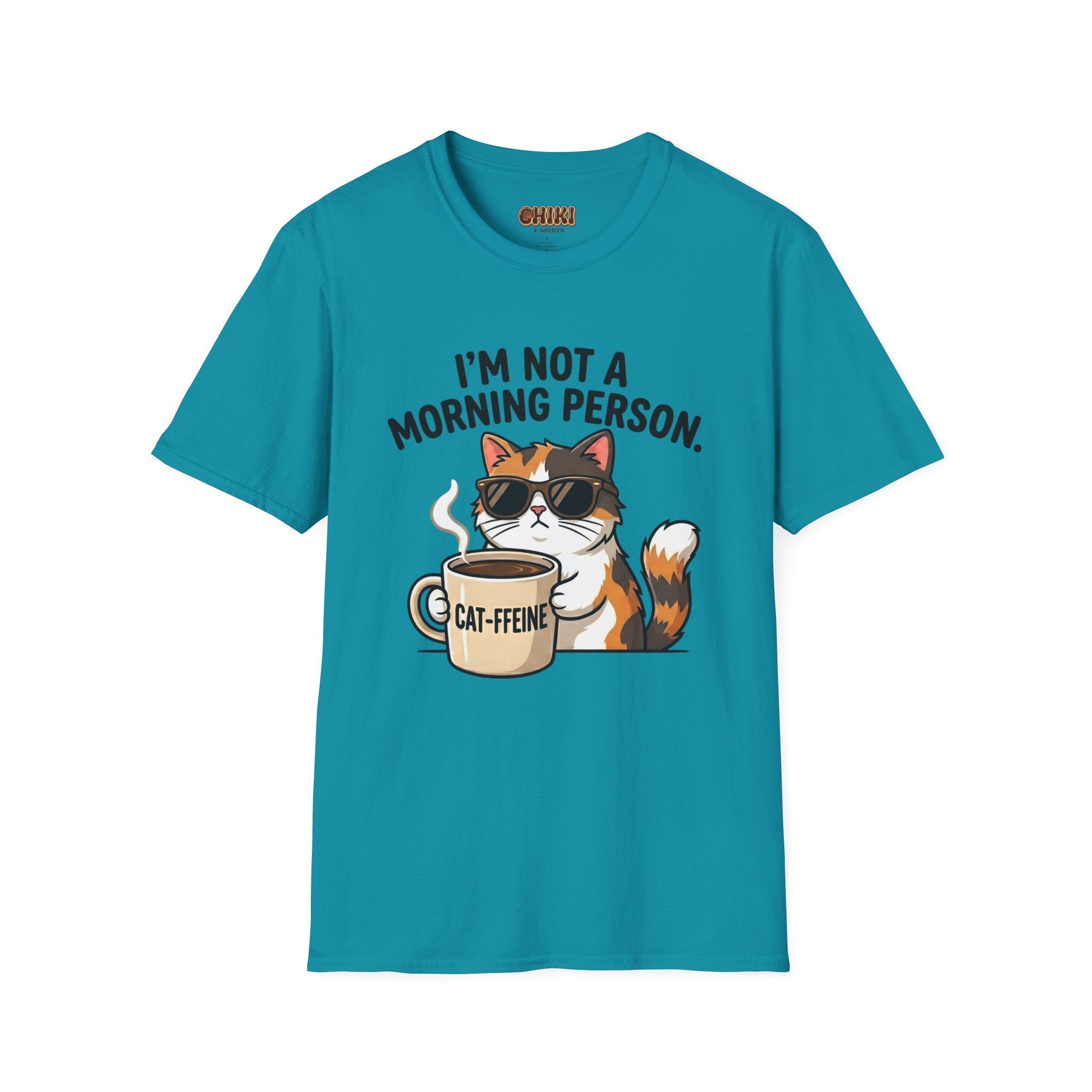I’m Not a Morning Person Cat Coffee T-Shirt