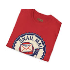 Snail Mail T-Shirt — "Express Delayed" Retro Postal Graphic Tee
