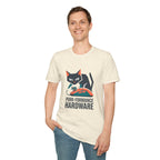 Purr-formance Hardware T-Shirt — Gamer Cat Computer Mouse Tee