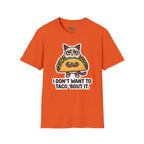 Grumpy Cat Taco T-Shirt — "I Don't Want to Taco 'Bout It" Graphic Tee