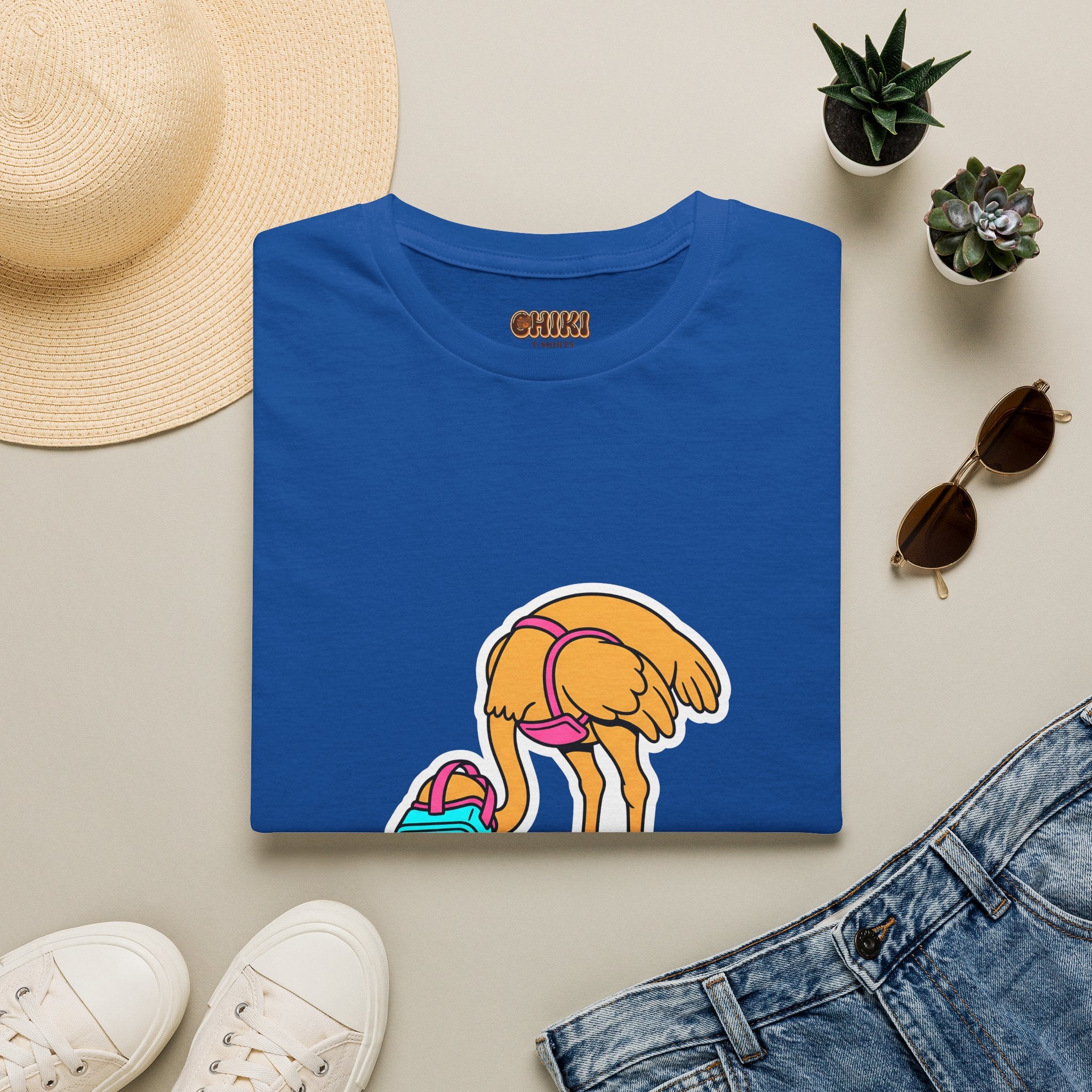 T-Shirt — Funny ‘Error 404 Reality Not Found’ Ostrich Graphic Tee