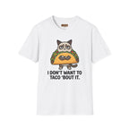 Grumpy Cat Taco T-Shirt — "I Don't Want to Taco 'Bout It" Graphic Tee