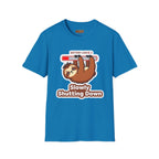 Slowly Shutting Down Sloth T-Shirt — Battery Low Cute Graphic Tee