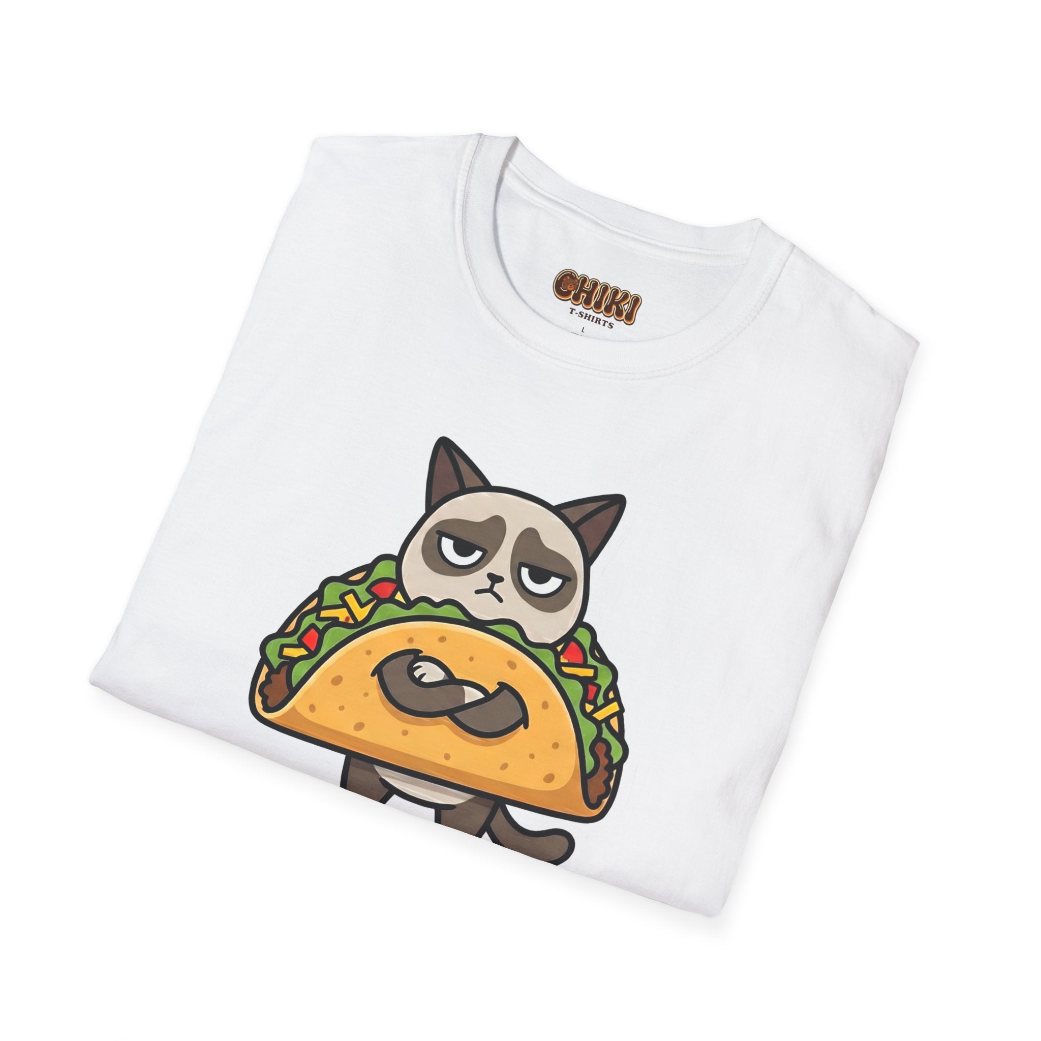 Grumpy Cat Taco T-Shirt — "I Don't Want to Taco 'Bout It" Graphic Tee