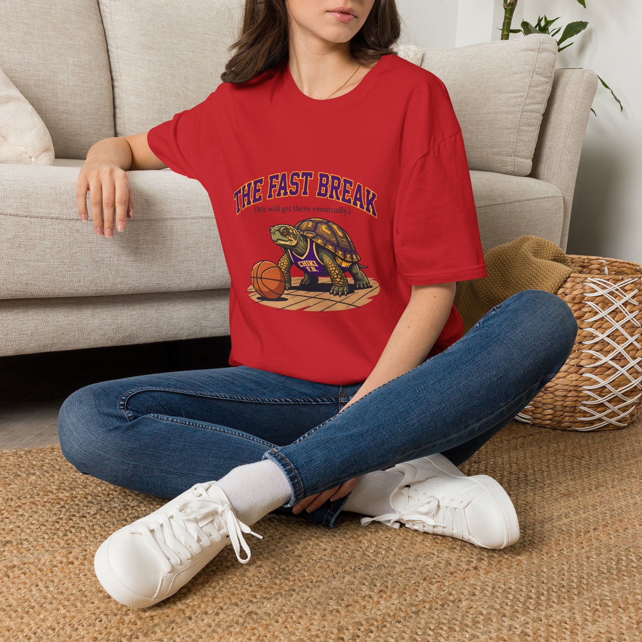 T-Shirt — The Fast Break Turtle Basketball Graphic Tee