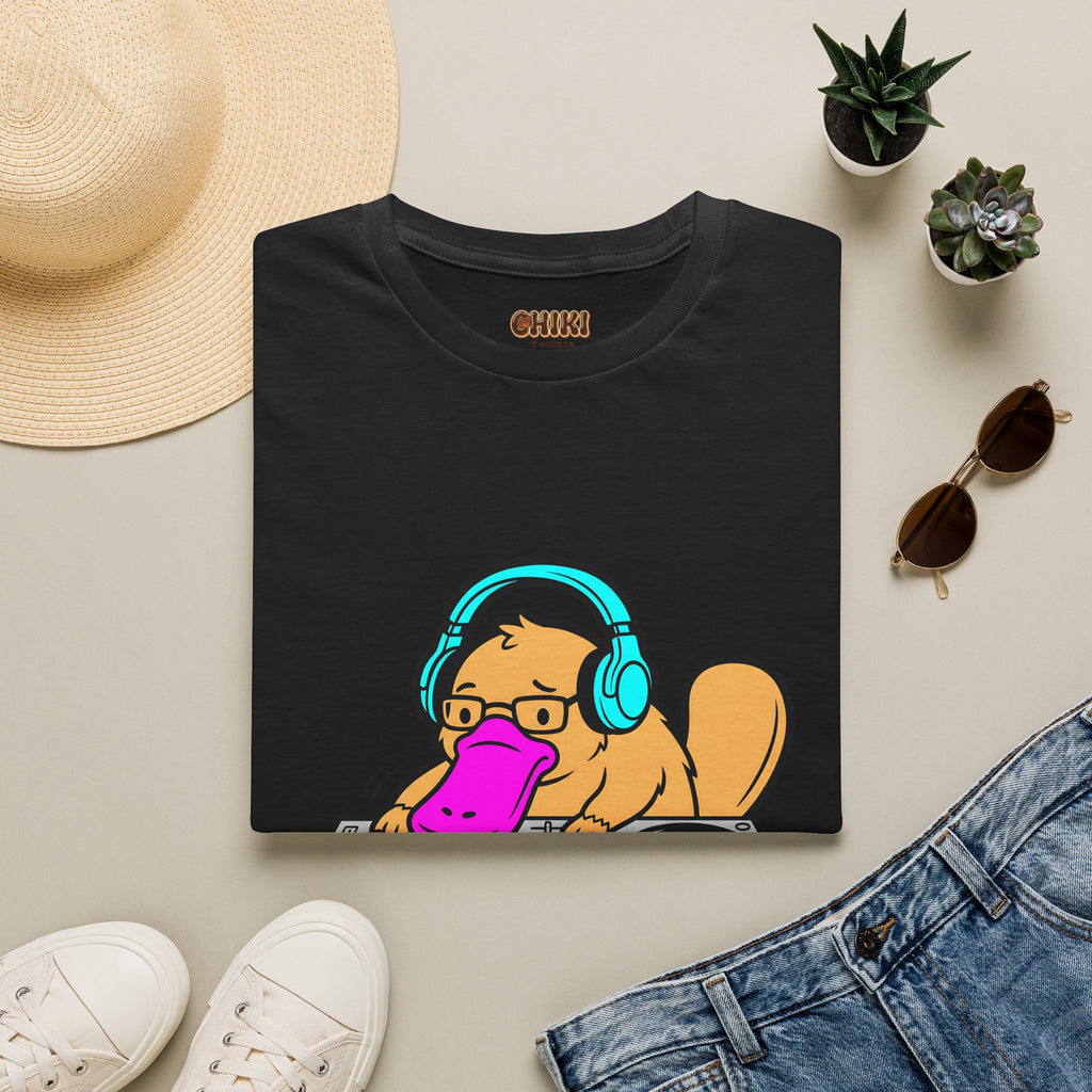 Platypus DJ T‑Shirt — 'Platypus Productions' Funny Music Producer Tee
