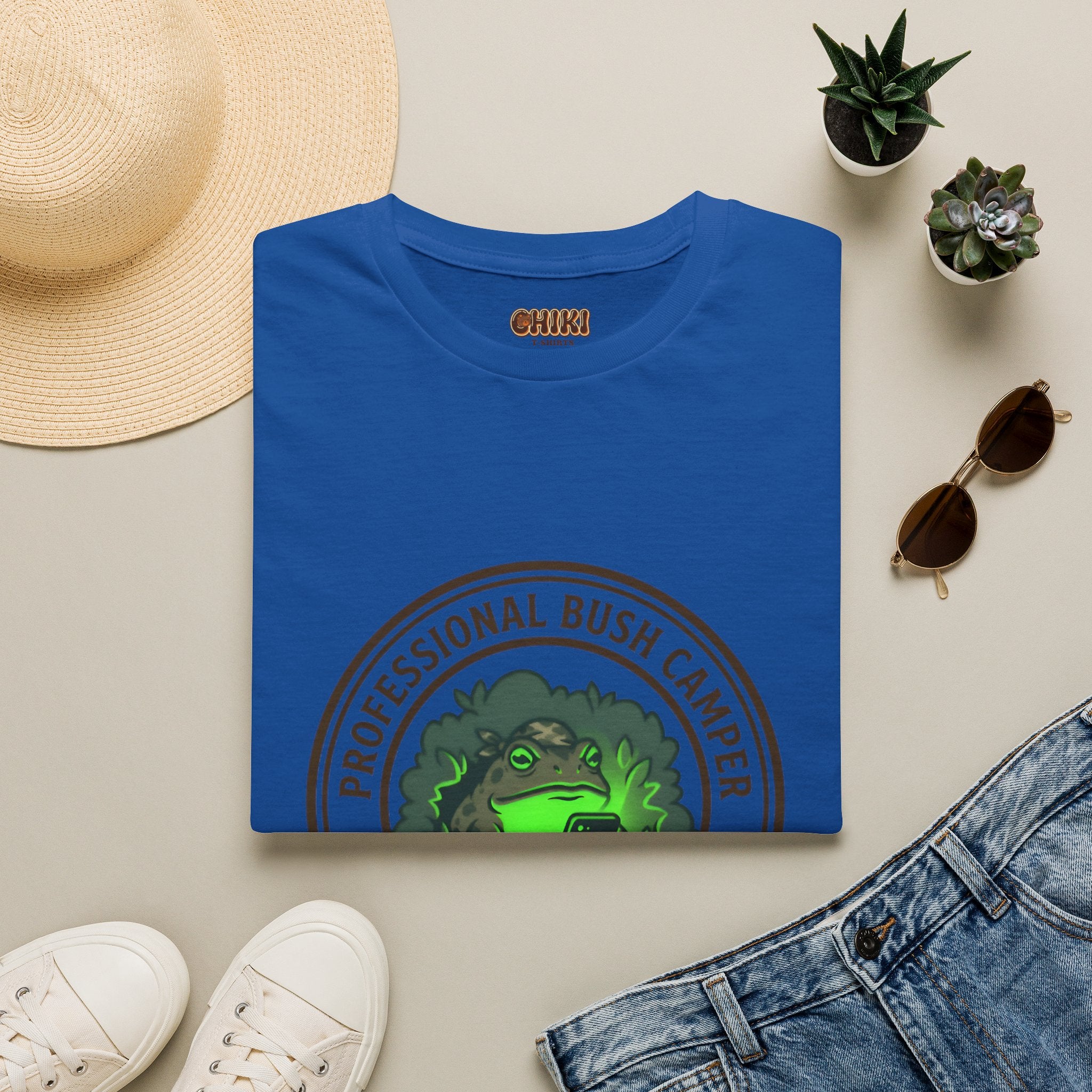 Professional Bush Camper T‑Shirt — "Waiting for the Final Breath" Camp Humor Tee