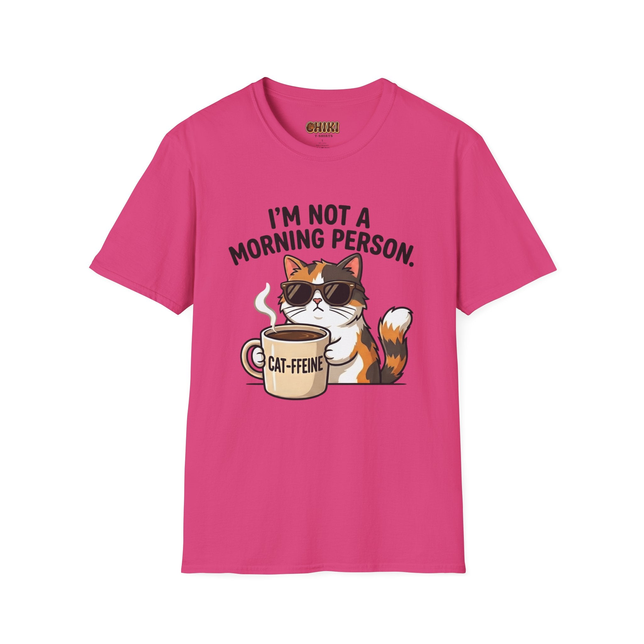 I’m Not a Morning Person Cat Coffee T-Shirt