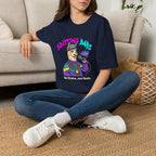 T-Shirt — "Spitting Bars" Llama Rap Graphic Tee (No Drama, Just Beats)
