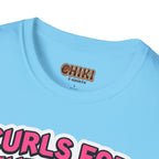 T-Shirt — "Curls for the Girls" Cute Hamster Weightlifting Graphic