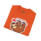 Slowly Shutting Down Sloth T-Shirt — Battery Low Cute Graphic Tee