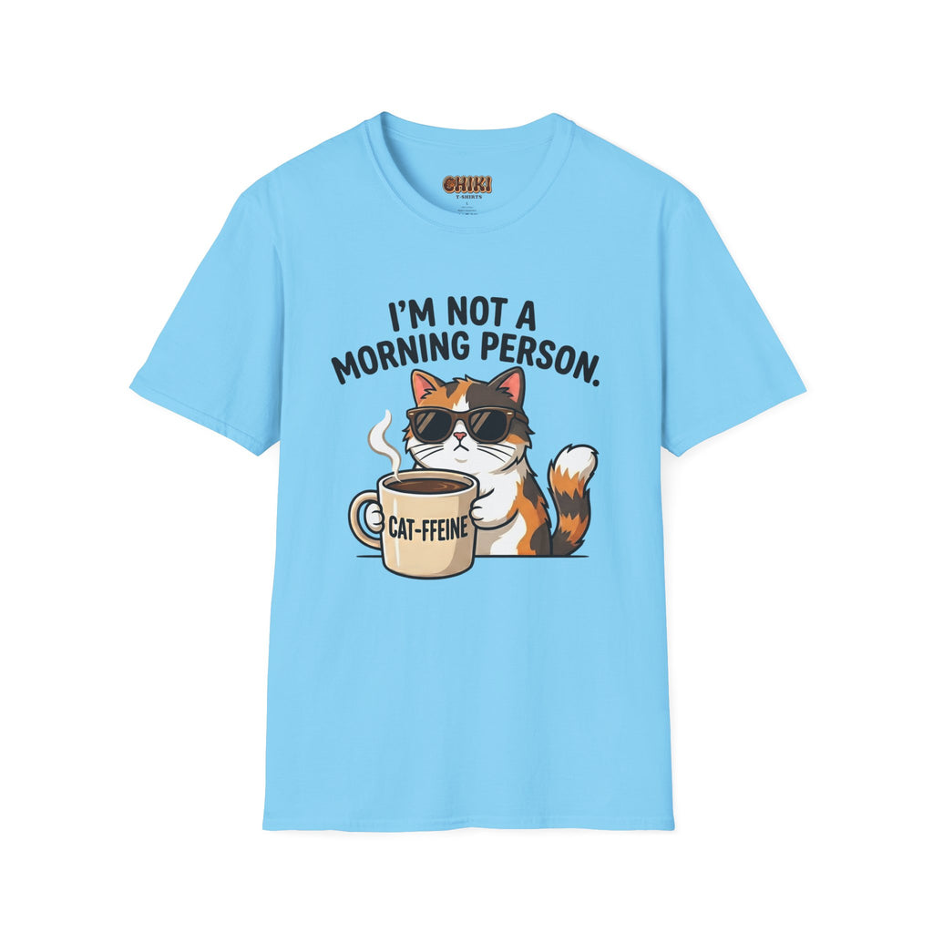 I’m Not a Morning Person Cat Coffee T-Shirt