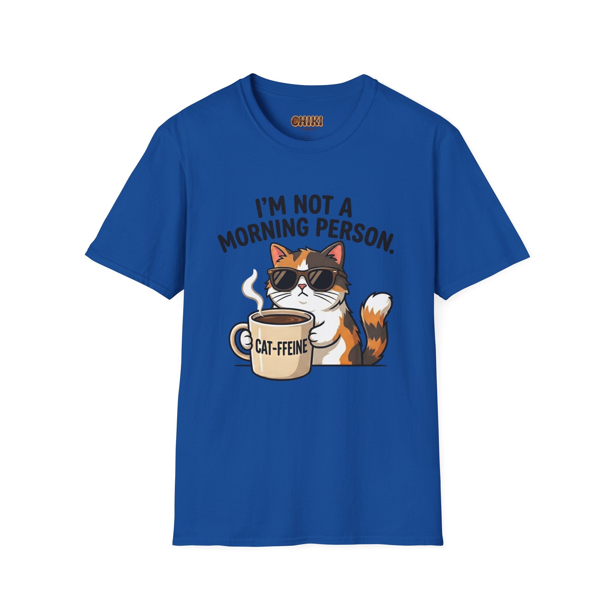 I’m Not a Morning Person Cat Coffee T-Shirt
