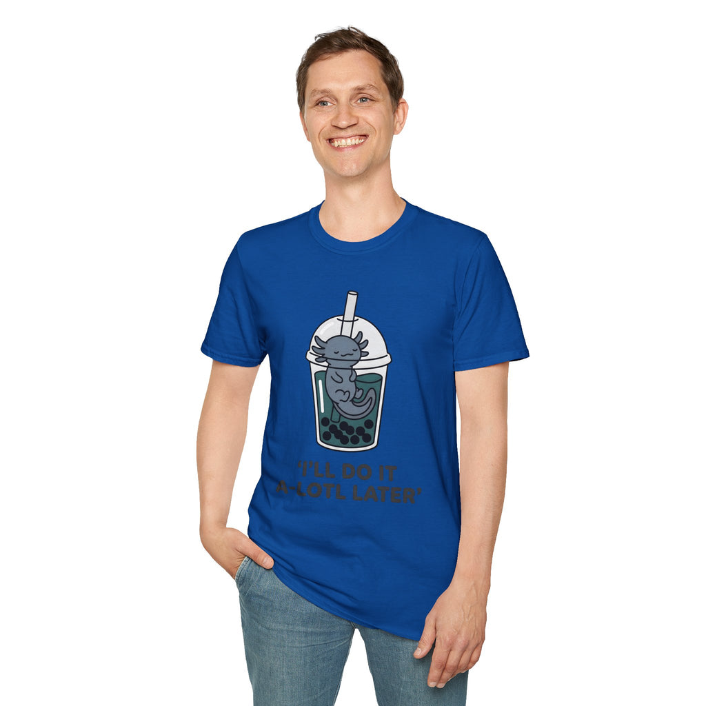 Boba Cat 'I'll Do It A-Lotl Later' T-Shirt