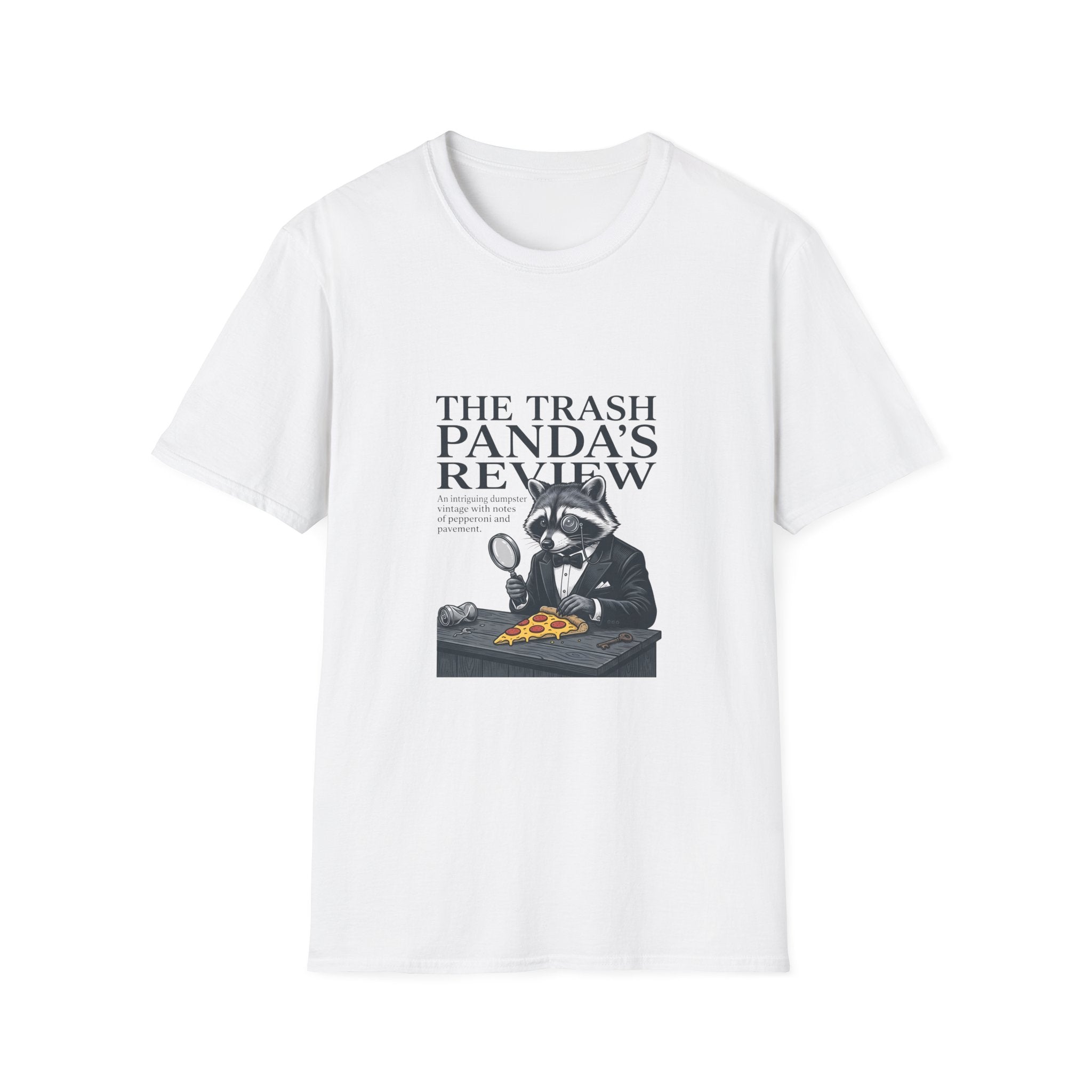 Trash Panda's Review T-Shirt — Funny Raccoon Reviewer Tee