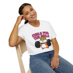 T-Shirt — "Curls for the Girls" Cute Hamster Weightlifting Graphic