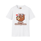 Slowly Shutting Down Sloth T-Shirt — Battery Low Cute Graphic Tee