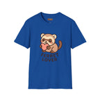 Ferret Lover T‑Shirt — Cute Cartoon Ferret Holding Heart Tee