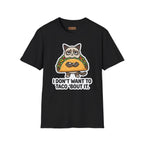 Grumpy Cat Taco T-Shirt — "I Don't Want to Taco 'Bout It" Graphic Tee