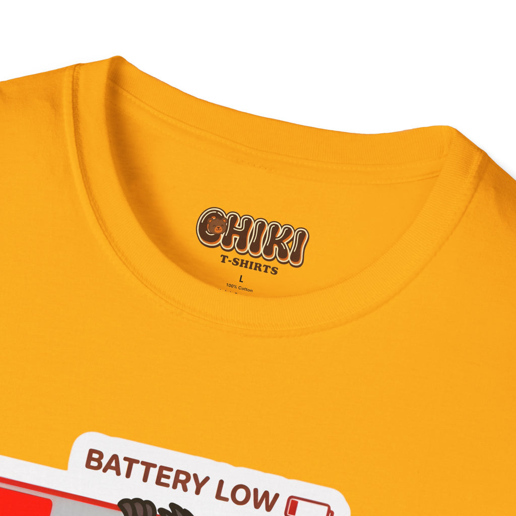 Slowly Shutting Down Sloth T-Shirt — Battery Low Cute Graphic Tee