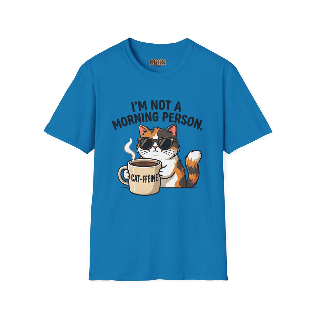 I’m Not a Morning Person Cat Coffee T-Shirt
