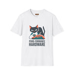 Purr-formance Hardware T-Shirt — Gamer Cat Computer Mouse Tee