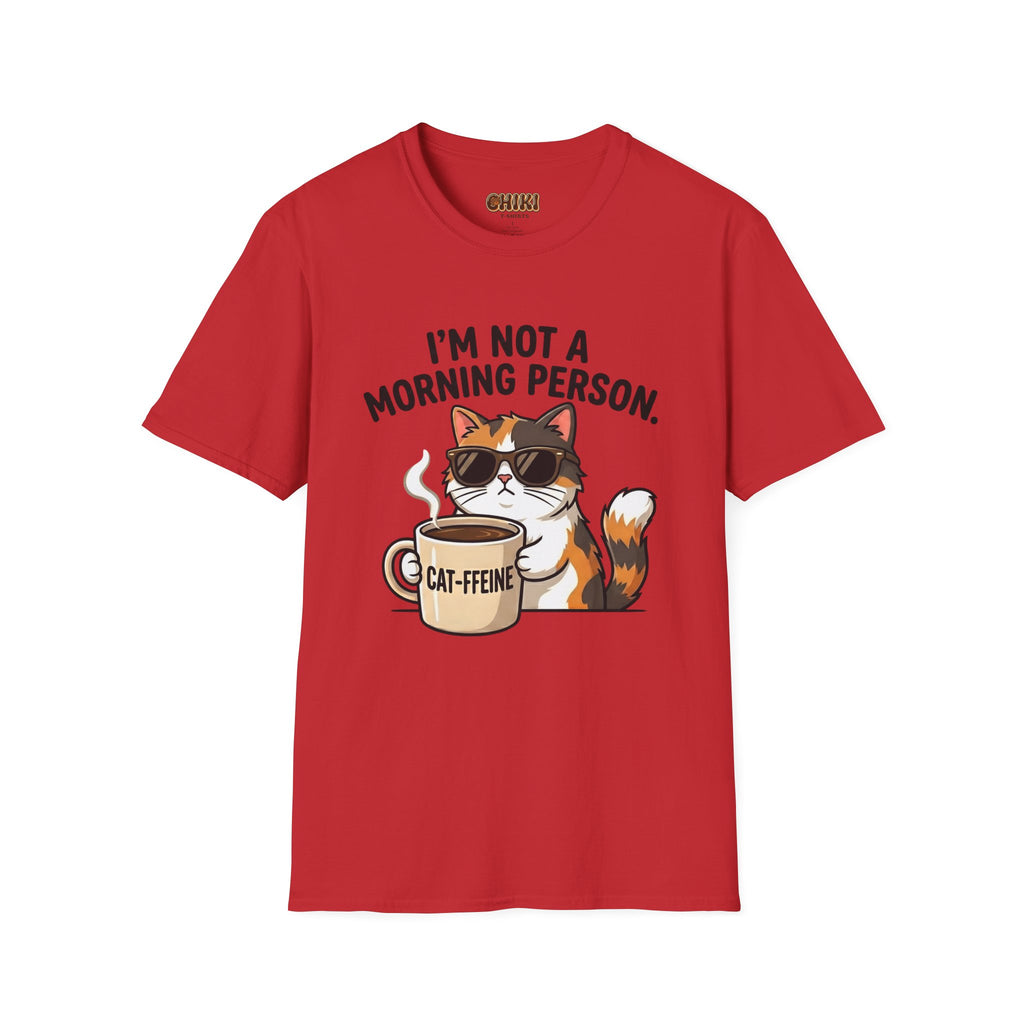 I’m Not a Morning Person Cat Coffee T-Shirt