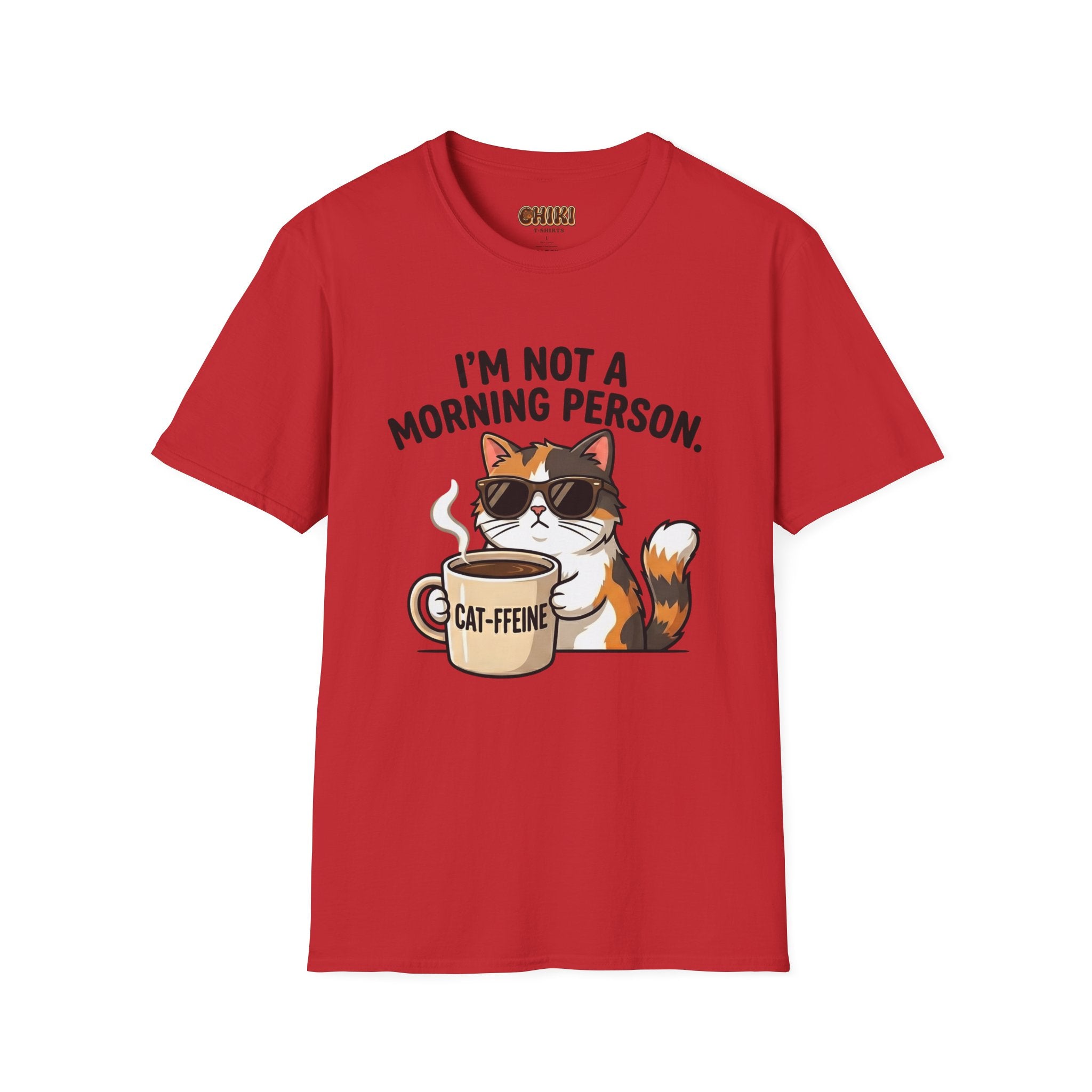 I’m Not a Morning Person Cat Coffee T-Shirt