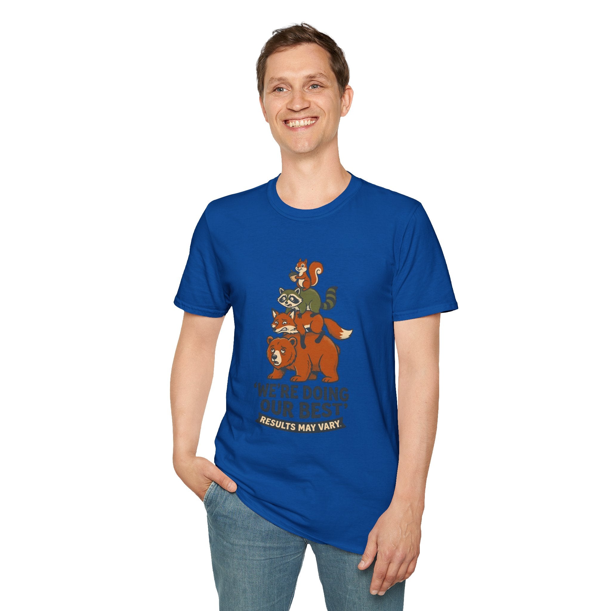 T‑Shirt — "We’re Doing Our Best" Cute Forest Animals Graphic Tee
