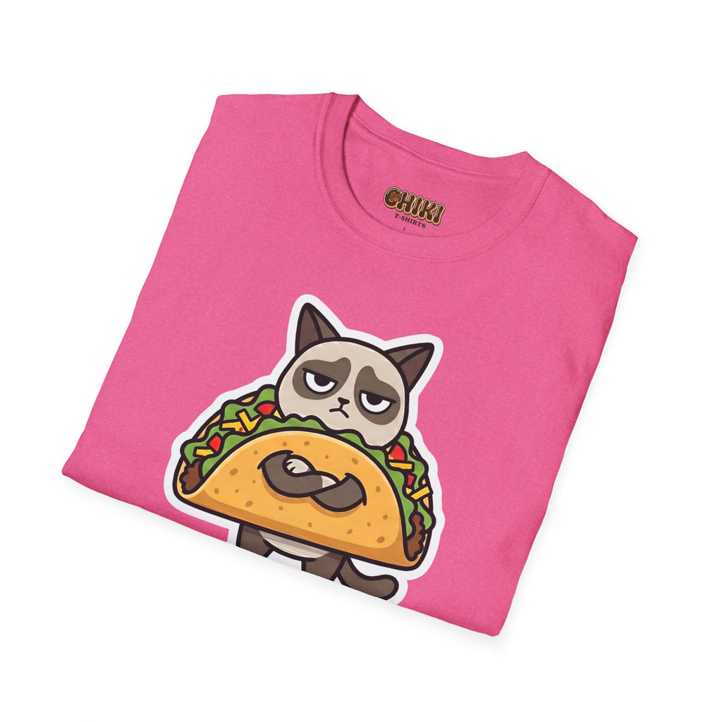 Grumpy Cat Taco T-Shirt — "I Don't Want to Taco 'Bout It" Graphic Tee